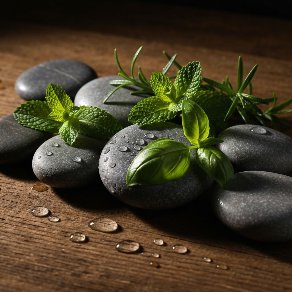 Natürliche Hautpflege-Elemente